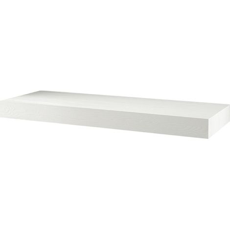 Mensola per lavabo bagno sospesa 120 cm COSTA in legno Bianco (1/3)