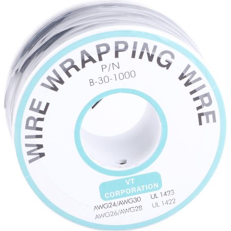 Câble monobrin 0,25 mm², 30 AWG, noir, 250 mètres (1/5)