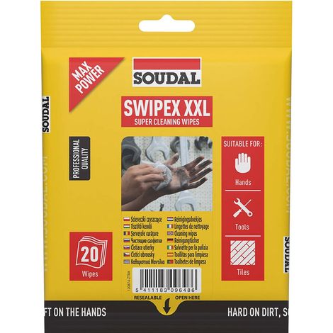 Confezione da 20 salviette Swipex XXL Soudal 120874