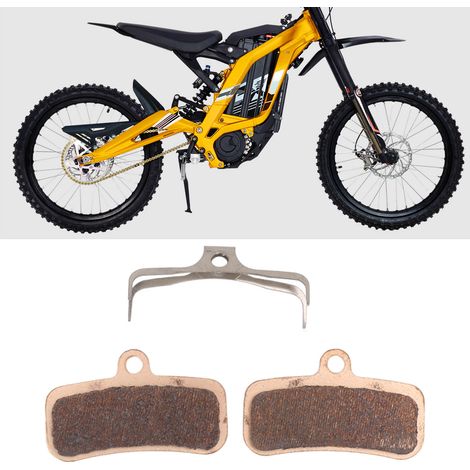 Zubehör für Light Bee Offroad-Elektromotorräder: ein Paar goldene Bremsbeläge für die Light Bee Sur-Ron (1/5)
