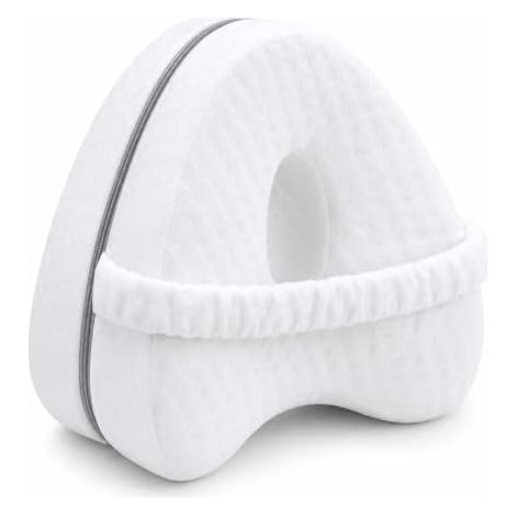 Kniekissen für Seitenschläfer, orthopädisches Beinkissen zum Schlafen aus Memory Foam, Seitenschläferkissen Knie mit Schlaufe, Lagerungskissen für Beine und Hüfte, Abnehmbarer Bezug, Oeko-TEX (1/5)