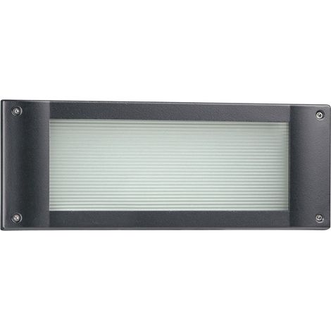 Foco empotrable de pared DUBLIN LED SMD AC 13 W 1790 lm 3000 K CRI80 IP54 Antracita (1/2)