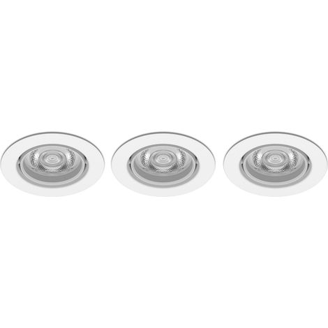 Philips Impala Set de 3 Focos Empotrables (Blanco) Luz blanca cálida - LED (1/5)
