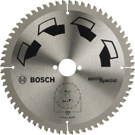 lama per sega circolare "special" 230x2x30 - 64 denti - bosch. (1/3)