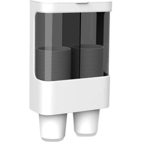 Distributeur de gobelets jetables à Fixation Murale - Distributeur de gobelets en Papier ou en Plastique(S-2)