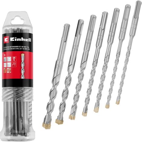 Set di punte einhell sds plus 6-14mm 7 pezzi