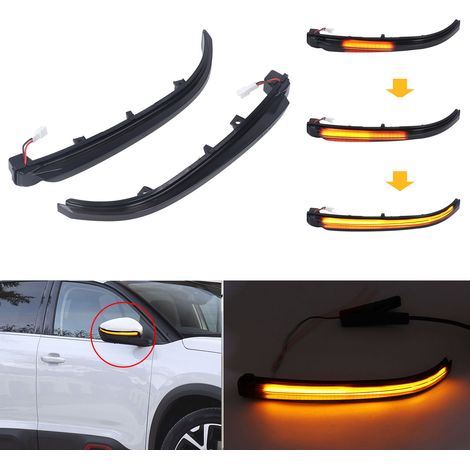 Fahrzeugmodifikation 2017-2021 Peugeot 5008: Rückspiegelblinker, sequentielle Blinker, getönte Lackierung.