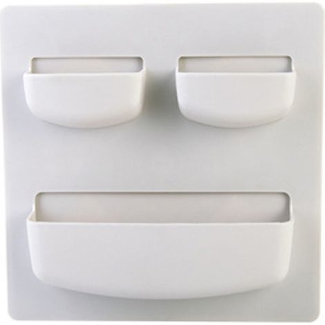 Boîte De Rangement Murale - En Matériau PP Durable - Pour Salle De Bain Et Cuisine - Organisateur Polyvalent - Lot De 1