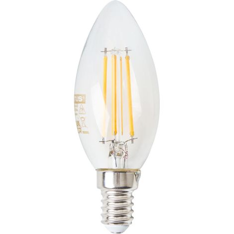 Litecraft Light Bulb 4.5 W E14 Small Edison Screw Candle Warm White LED - Clear