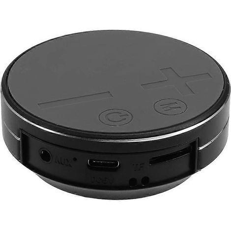 Enceinte Bluetooth à conduction osseuse TWS extra large, sans fil, se branche sur carte, avec caisson de basses, noire. (1/5)