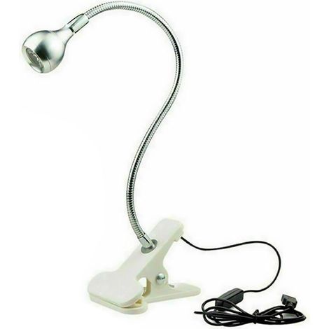 LED-Klemm-Schreibtischlampe, flexibel, mit USB-Clip, leichte Leselampe