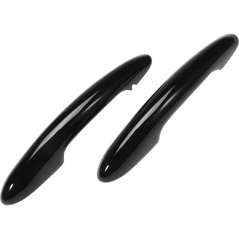 BEBUSINGOTO Protector de manija de puerta exterior negra para Mini Cooper F56 F57, cubierta protectora para manijas de puerta de coche, sin orificio, izquierda y derecha, reemplazo 7434537 7317633 (1/5)