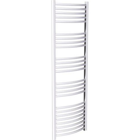 RADIATEUR SECHE-SERVIETTES ACIER - RONDO BLANC (1/2)