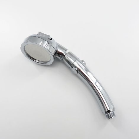 Pommeau de douche réglable à trois niveaux avec interrupteur d'arrêt d'eau instantané, pommeau de douche à pression renforcée de style japonais, détachable et lavable, économe en eau et résistant aux (1/5)