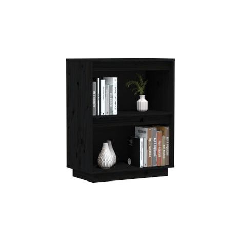 Petite étagère en bois massif de pin – Collection Vizion-Noir (1/5)