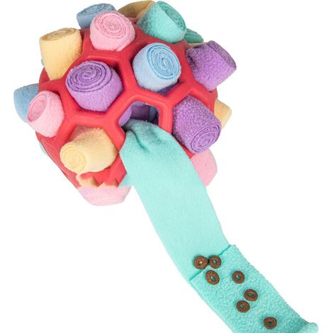 Beschäftigungs-Schnüffelball für Hunde, Plüsch-Bissfestes Haustierspielzeug für Zuhause