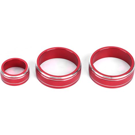 Ensemble de 3 caches ronds pour la décoration des boutons de climatisation, compatibles avec Honda Fit/Jazz/XRV (1/5)