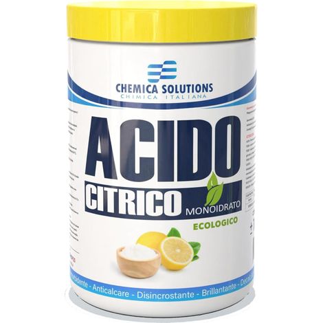 Acido Citrico Monoidrato E330 Anticalcare Disincrostante 1KG CHEMICA SOLUTIONS