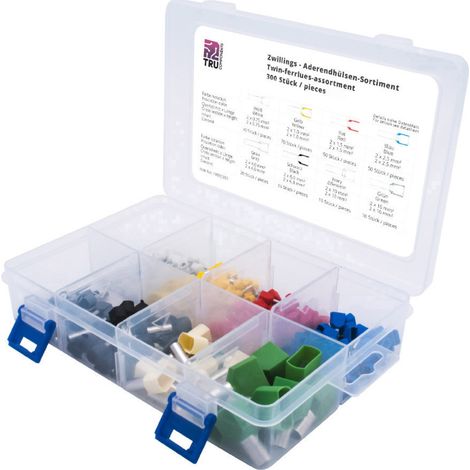 TRU COMPONENTS T1903C035 Aderendhülsen-Sortiment 0.75 mm², 1 mm², 1.5 mm², 2.5 mm², 4 mm², 6 mm², 10