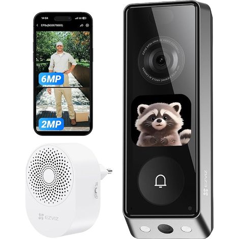 EZVIZ Wireless Doorbell with Dual Camera and Chime EP8 Ultra (1/4)