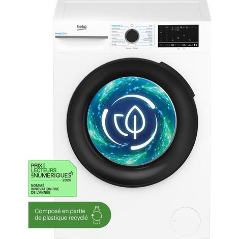 Lavatrice a carica frontale da 9 kg, 1400 giri/min - BM3WFU49411B - Beko