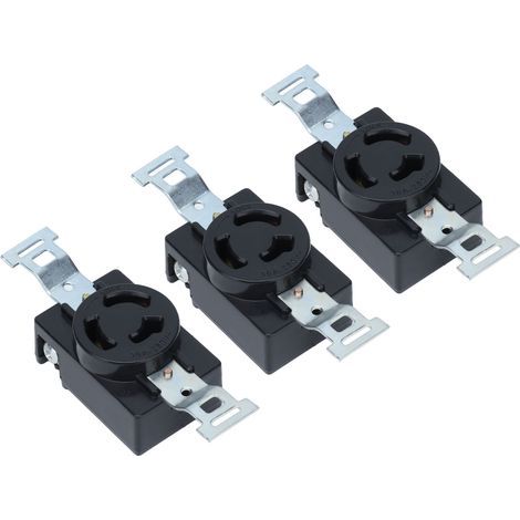 Dreiteiliger, hochfester Generatorstecker aus Nylonbronze, einfache Installation, 3-Loch-Stecker für Stromaggregate (1/5)
