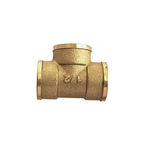 Té laiton à visser femelle 130 - 3/8" - DUMONT (1/2)