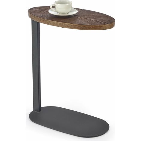 Mesa auxiliar Houston 1516 , 58x26x48cm, Diámetro: 0, MDF, Ovalada