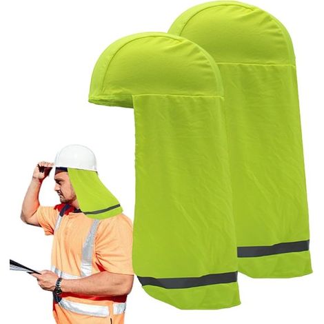 2-teiliger Sonnenschutz für Helme, Nackenschutz für Helme, reflektierender Nackenschutz, atmungsaktives Helmfutter, schnelltrocknender Nackenschutz für (1/5)
