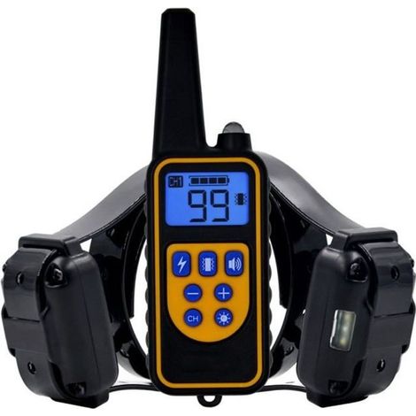Collier de dressage - Ecent - 800m - Rechargeable - Imperméable - 3 modes d'entraînement (1/4)