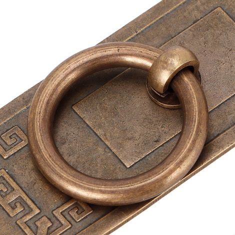 Lot de 2 poignées de porte de style chinois à un trou pour meubles de cuisine, 10 cm (1/5)