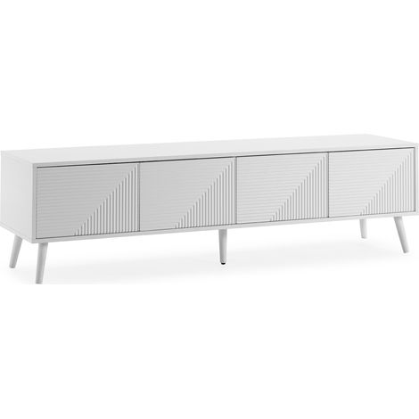 Mobile Tv Telmo 4 ante colore Bianco 160 cm