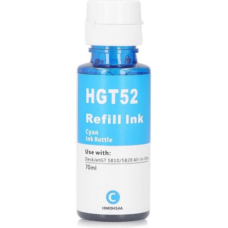 Bouteille d'encre de recharge de 70 ml pour imprimante HP GT5810/5820 (bleue)