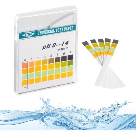 pH wert Teststreifen 100 Stück ph 0-14 Trinkwasser Aquarien Indikator-en (1/4)