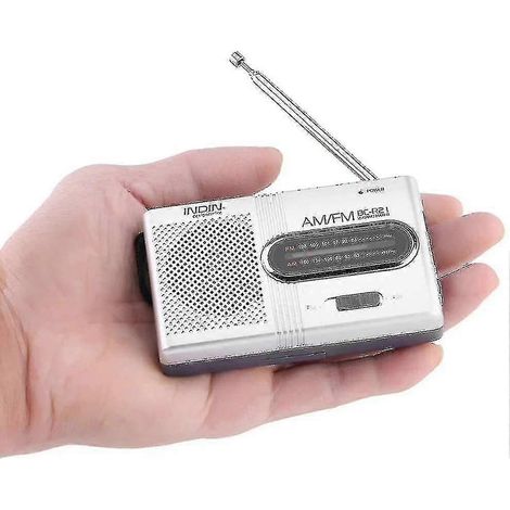 Mini radio portable AM/FM avec antenne télescopique, radio de poche (1/4)