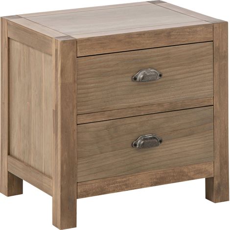 Table de chevet en bois de pin naturel - naturel (1/5)