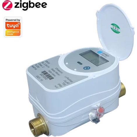 Tuya Contatore per Acqua ad Ultrasuoni con Valvola Smart Zigbee 15mm