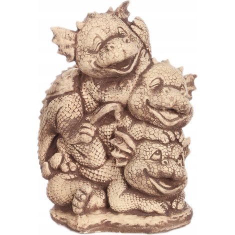 Sculpture de famille de dragons en béton (1/5)