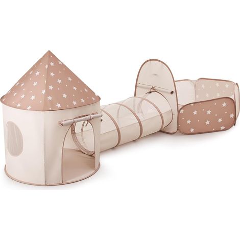 Children's Tent Indoor: Play Tent+Tunnel Child+Ball Pool Foldable 3-in-1 - Large Garden Play Area for Boys Girls Baby - Pop Up Child Outdoor Birthday Gifts (1/5)