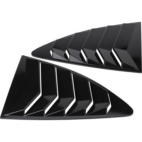 Deflecteur d'air latéral en ABS noir pour Toyota 86, Scion FR-S, Subaru BRZ 2013-2018, kit de 2 pièces, garniture de vitre arrière (1/5)
