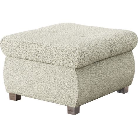 Reposapiés Comfivo Nitor, Manza 04, 39x60x60cm, Diámetro: 0, Tapiz, Patas: Plástico, 0, Parcialmente montado