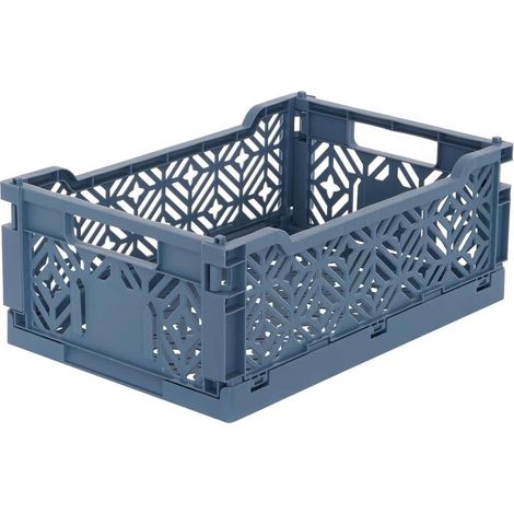 Cagette Pliante Empilable "Arry" 31cm Bleu