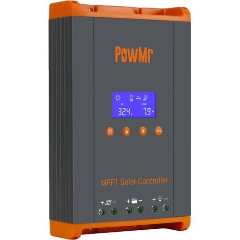 Contrôleur de charge solaire, courant maximum de 60A, compatibilité avec plusieurs batteries, 60A (1/5)