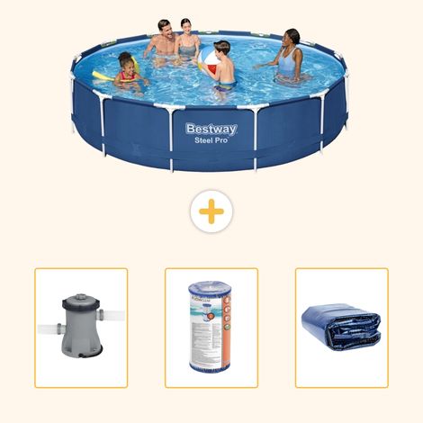 Bestway Bestway Steel Pro Ronde - 396x84 cm - 4-pièces S22313 (1/5)
