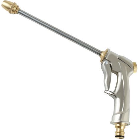 Pistolet Arrosage Réglable en Métal Pistolet de Jardin Multifonctionnel Haute Pression (1/5)
