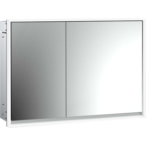 Armario con espejo iluminado loft, 1000mm, 2 puertas, modelo