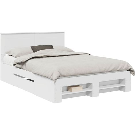 Estructura de cama 150 x 200 cm Madera de ingeniería vidaXL