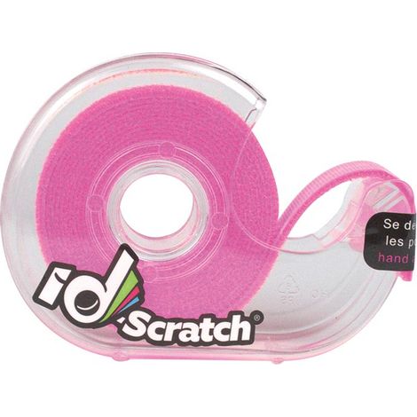 Cinta de velcro - Rollito de 2 m x 2 cm - Color Rosa Fluorescente