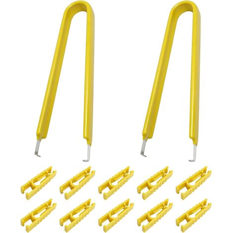 12 x Car Fuse Pullers, Universal Fuse Plier and Electrical Connector Extractor, Stainless Steel and Plastic Tool, Compatible for Car Fuses and Relays (1/5)