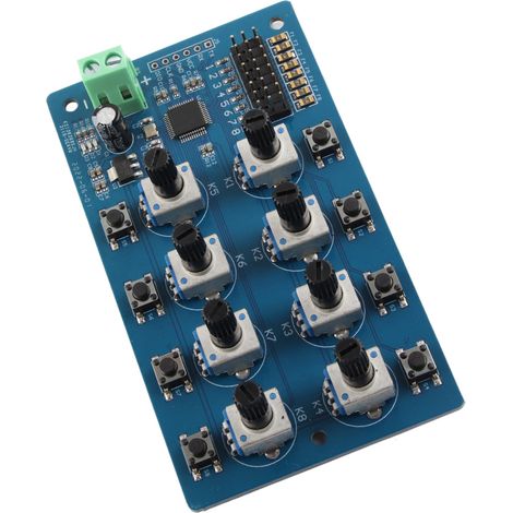 Contrôleur de servo à 8 boutons de précision, contrôleur de direction STM32 intégré avec indicateur LED pour FUTABA (1/5)